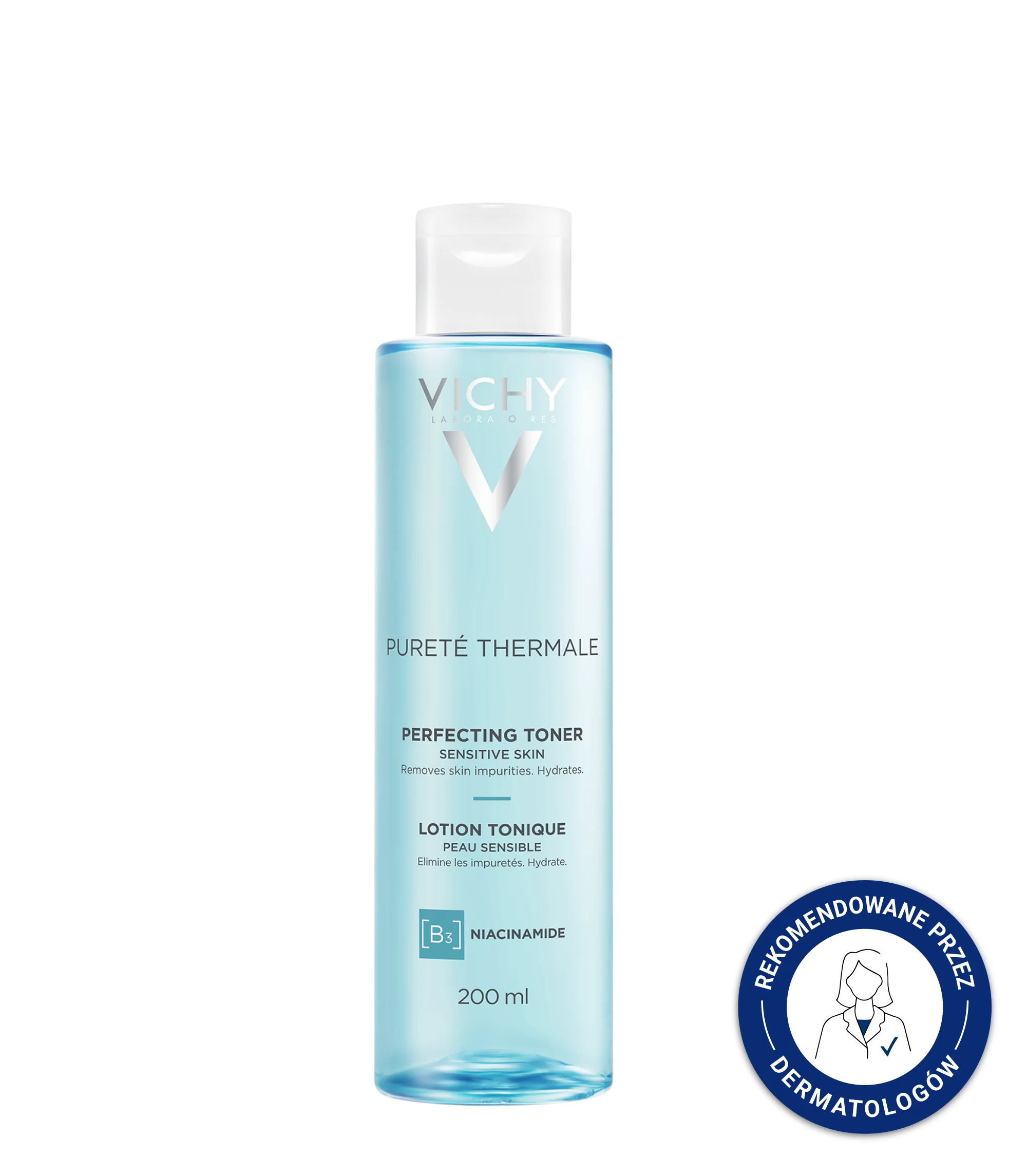Vichy Purete Thermale odświeżający tonik do twarzy, 200 ml