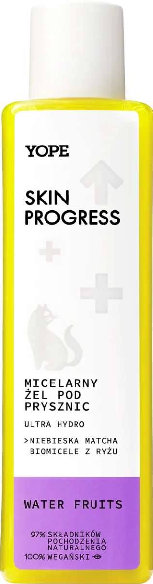 YOPE Skin Progress Ultra Hydro micelarny żel pod prysznic Water Fruits, 200 ml
