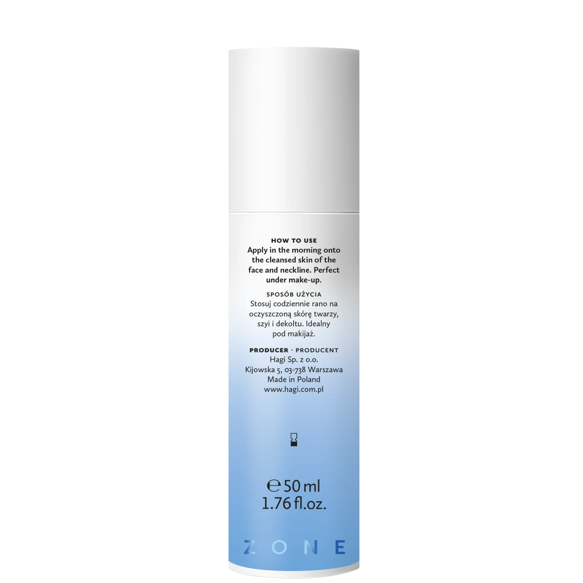 Hagi Aqua Zone krem głęboko nawilżający na dzień cera normalna i sucha, 50 ml