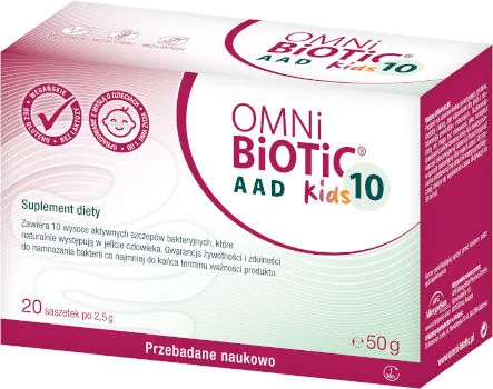 OMNi-BiOTiC® 10 AAD Kids suplement diety, proszek w saszetkach, 20 szt. OMNi-BiOTiC® 10 AAD Kids suplement diety, proszek w saszetkach, 20 szt.