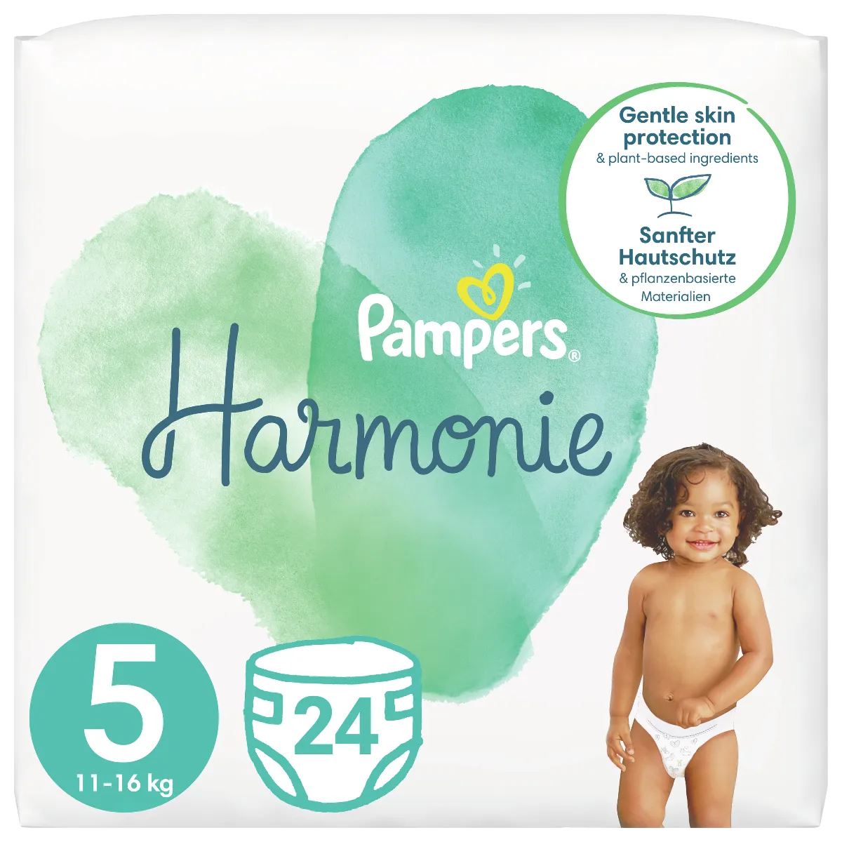 Pampers Harmonie Junior pieluszki jednorazowe rozmiar 5, 11-16 kg, 24 szt.