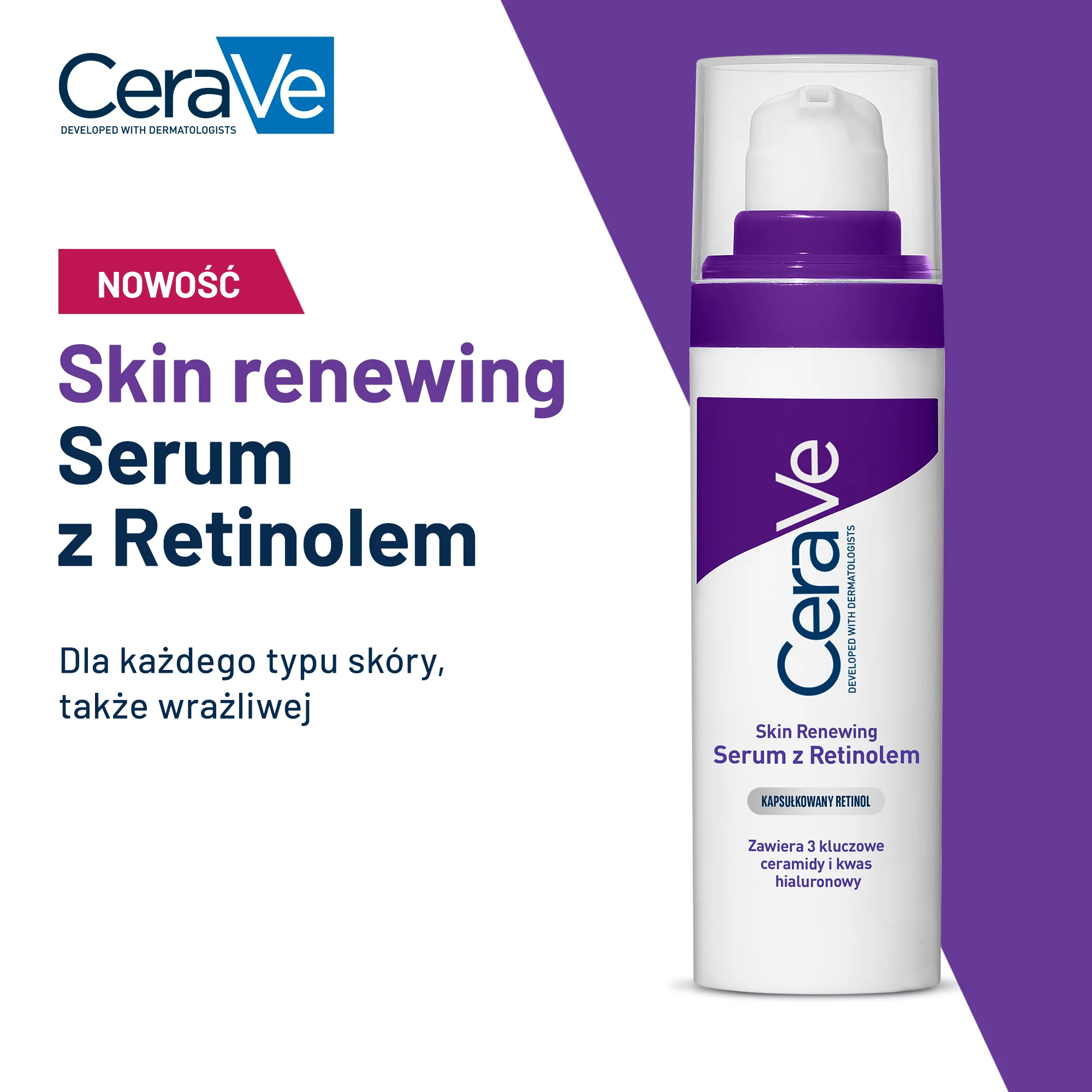 CeraVe Skin Renewing serum z retinolem, 30 ml