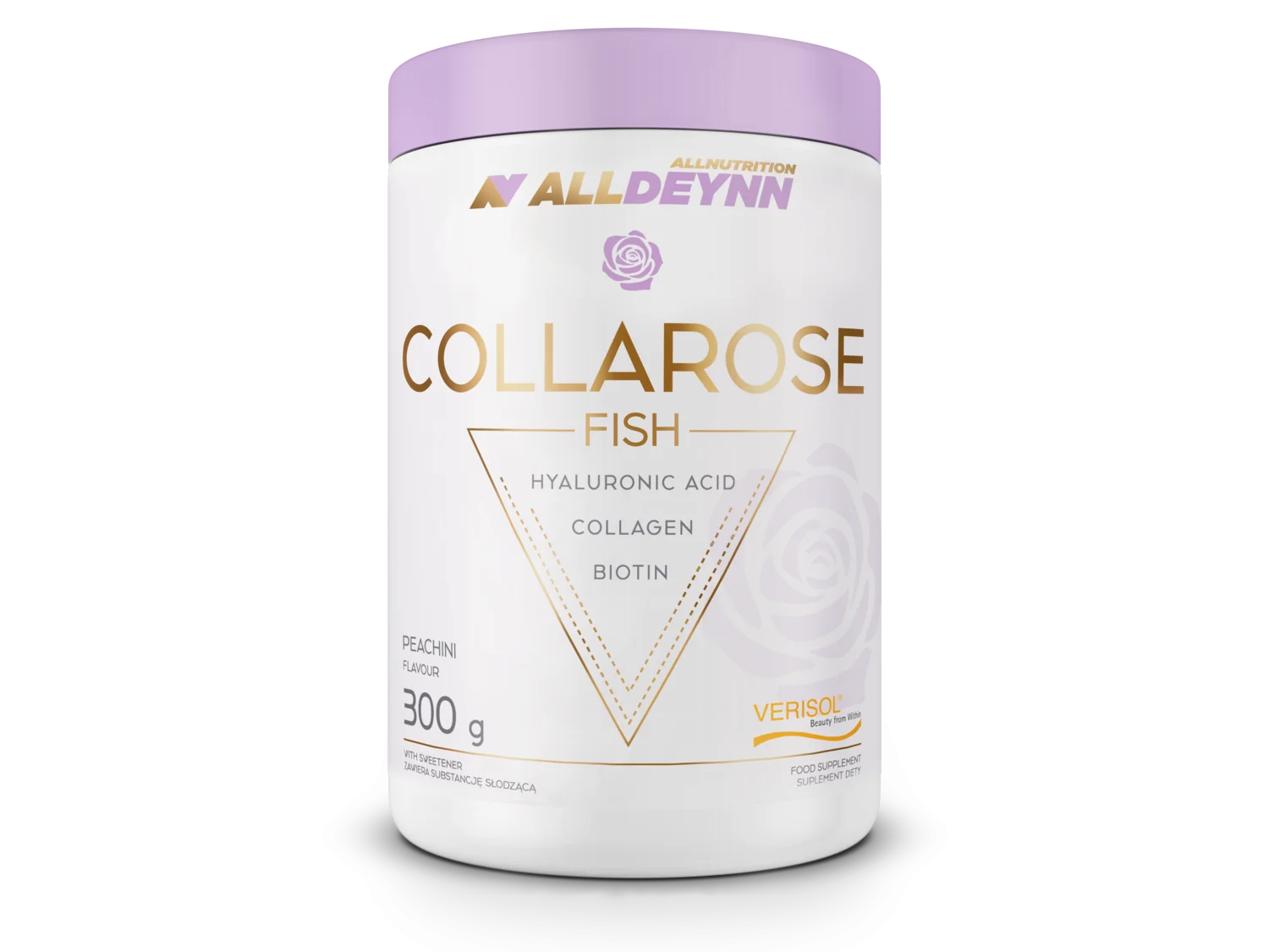 Allnutrition Alldeynn Collarose Fish peachini, proszek, 300 g