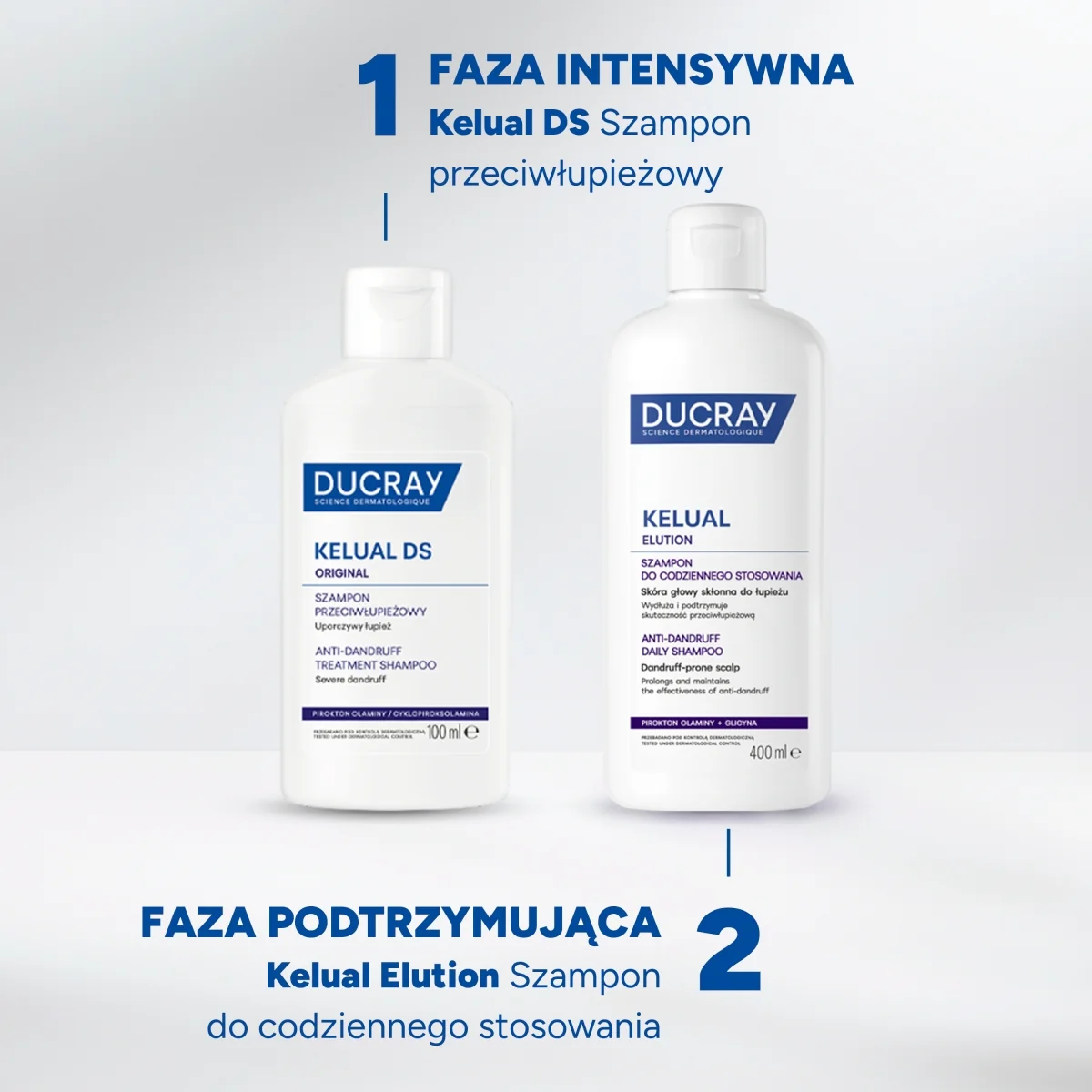 Ducray Kelual DS Orginal szampon do postępowania w ciężkich stanach łupieżowych, 100 ml