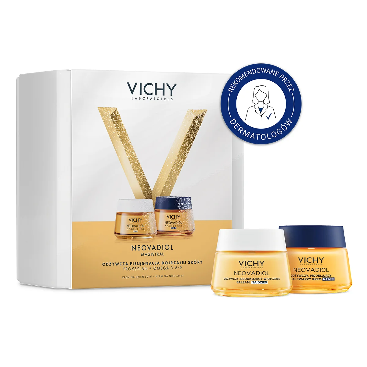 Vichy Neovadiol Magistral XMass25 Zestaw krem na dzień, 50 ml + serum na dzień i na noc, 50 ml