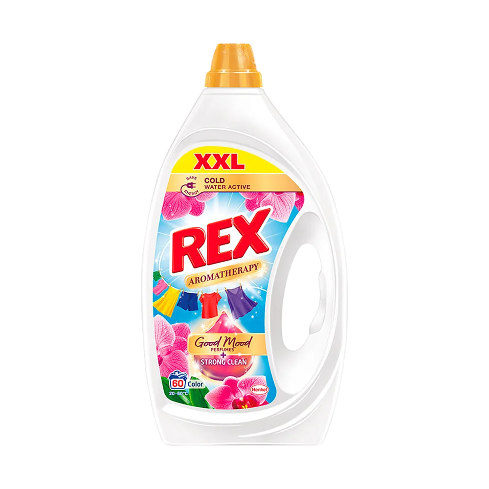 Rex Aromatherapy żel do prania, orchid color, 60 prań, 2,7 l