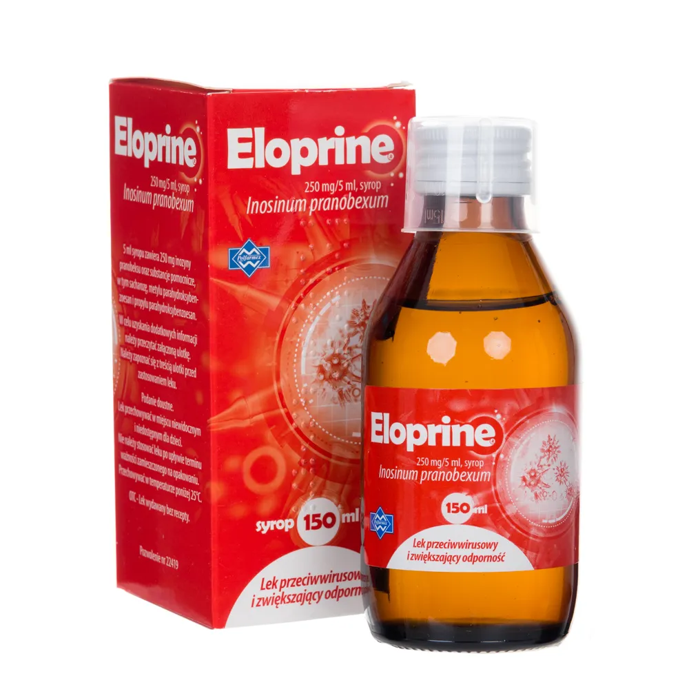 Eloprine 250 mg/5 ml syrop, Inosinum pranobexum, 150 ml 