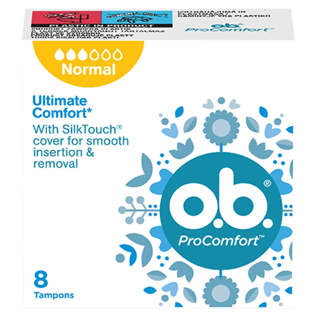 O.B. ProComfort Normal tampony, 8 sztuk