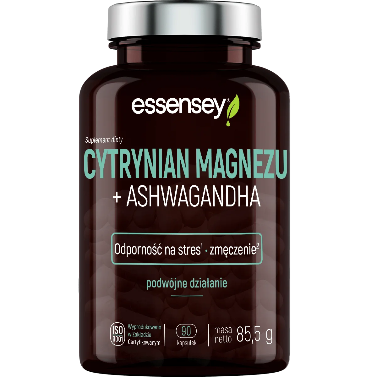 Essensey Cytrynian Magnezu + Ashwagandha 90 kapsułek