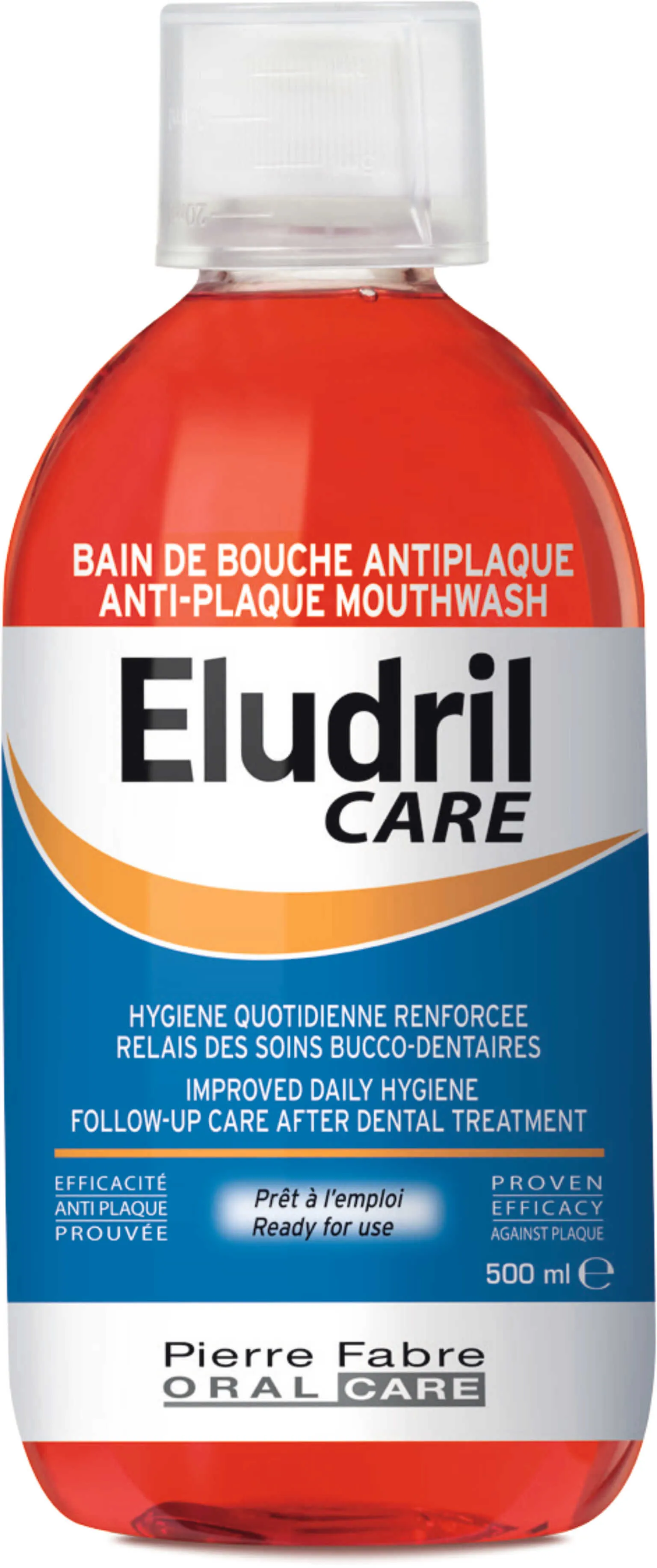 Eludril Care, płyn do płukania jamy ustnej anti-plaque, 500 ml