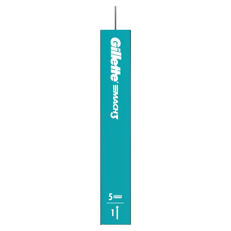 Gillette Mach3 Charcoal maszynka do golenia z 5 wymiennymi ostrzami dla mężczyzn, 1 szt.