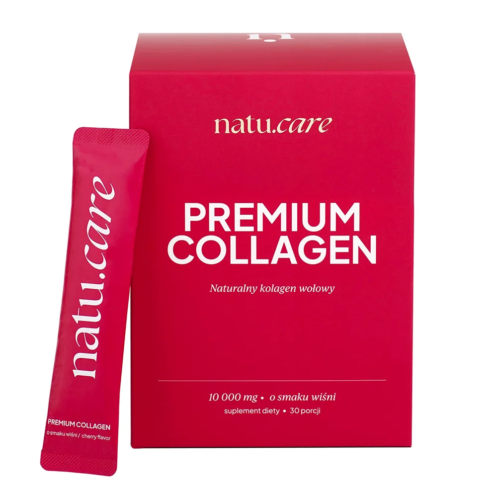 Natu.Care Premium Kolagen Wołowy o smaku wiśni, 30 saszetek