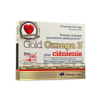 OLIMP Gold Omega 3 Plus ciśnienie, suplement diety, 30 kapsułek