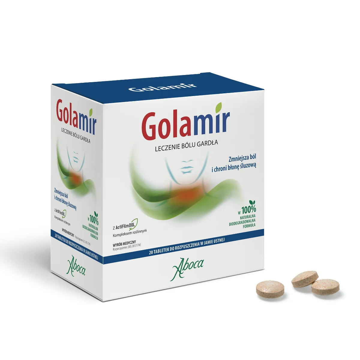 Golamir 20 tabletek do rozpuszenia w jamie ustnej