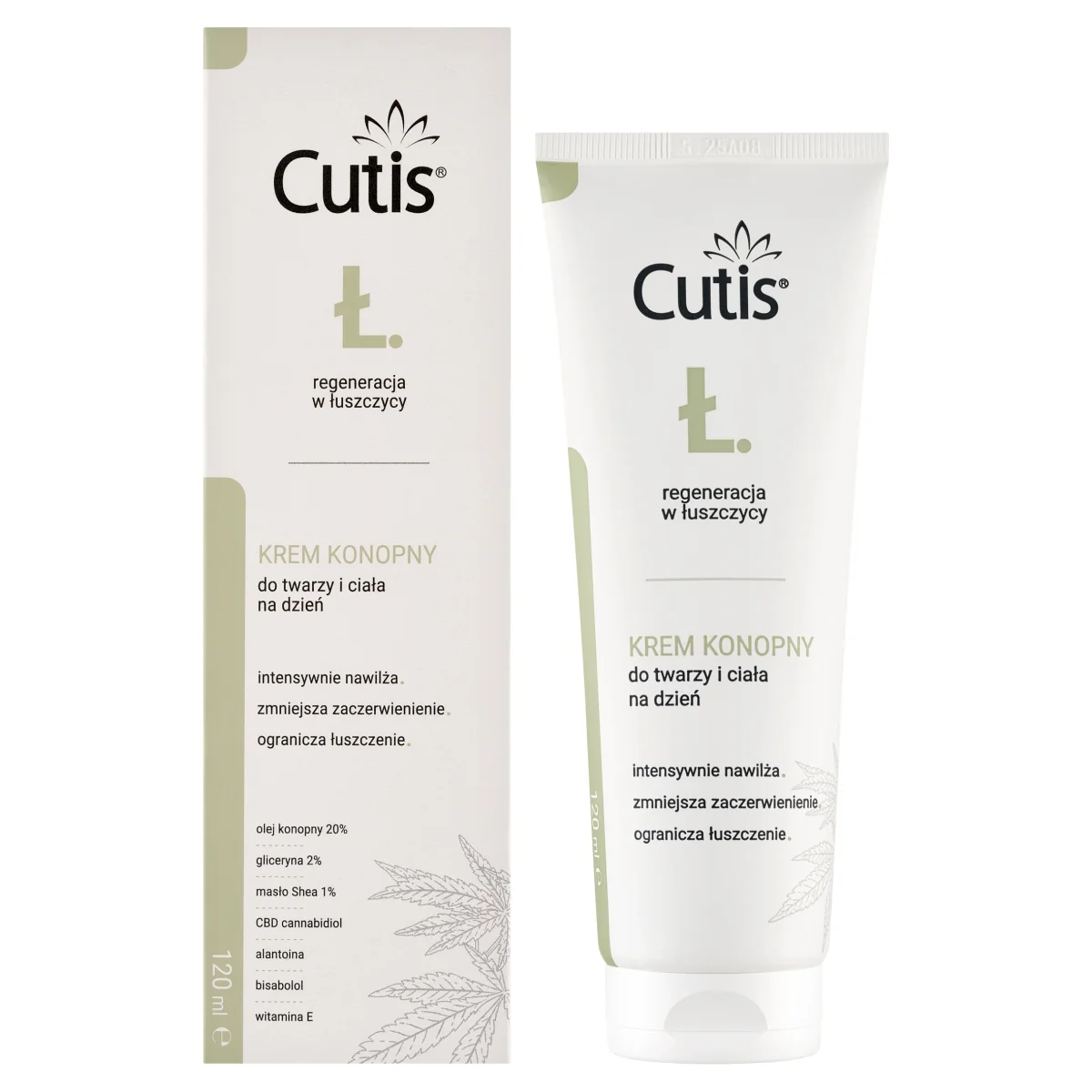 Cutis-Ł krem konopny 20% + CBD, 120 ml
