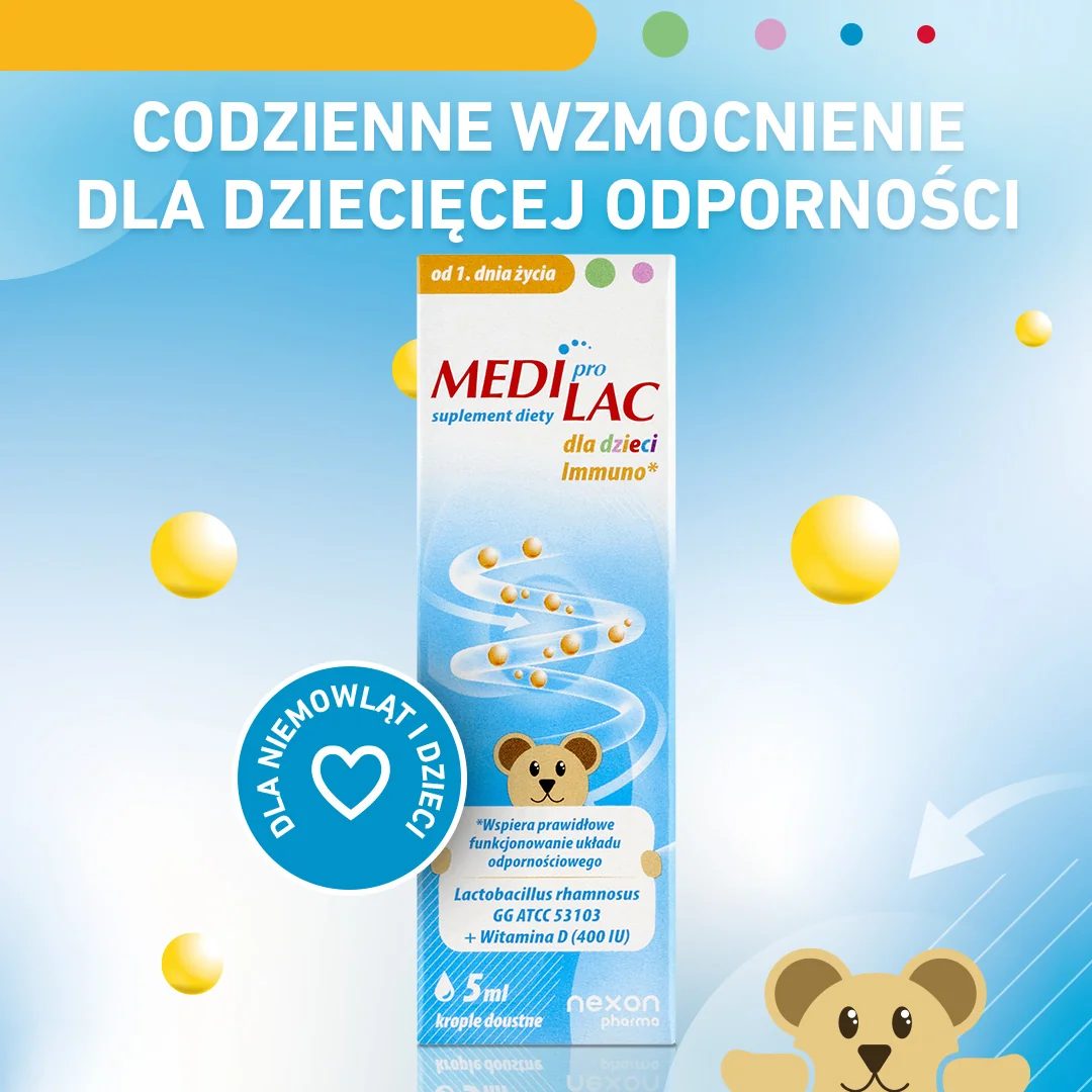 Mediprolac dla dzieci Immuno krople, 5 ml