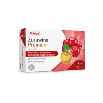 Żurawina Premium Dr.Max, suplement diety, 10 tabletek 