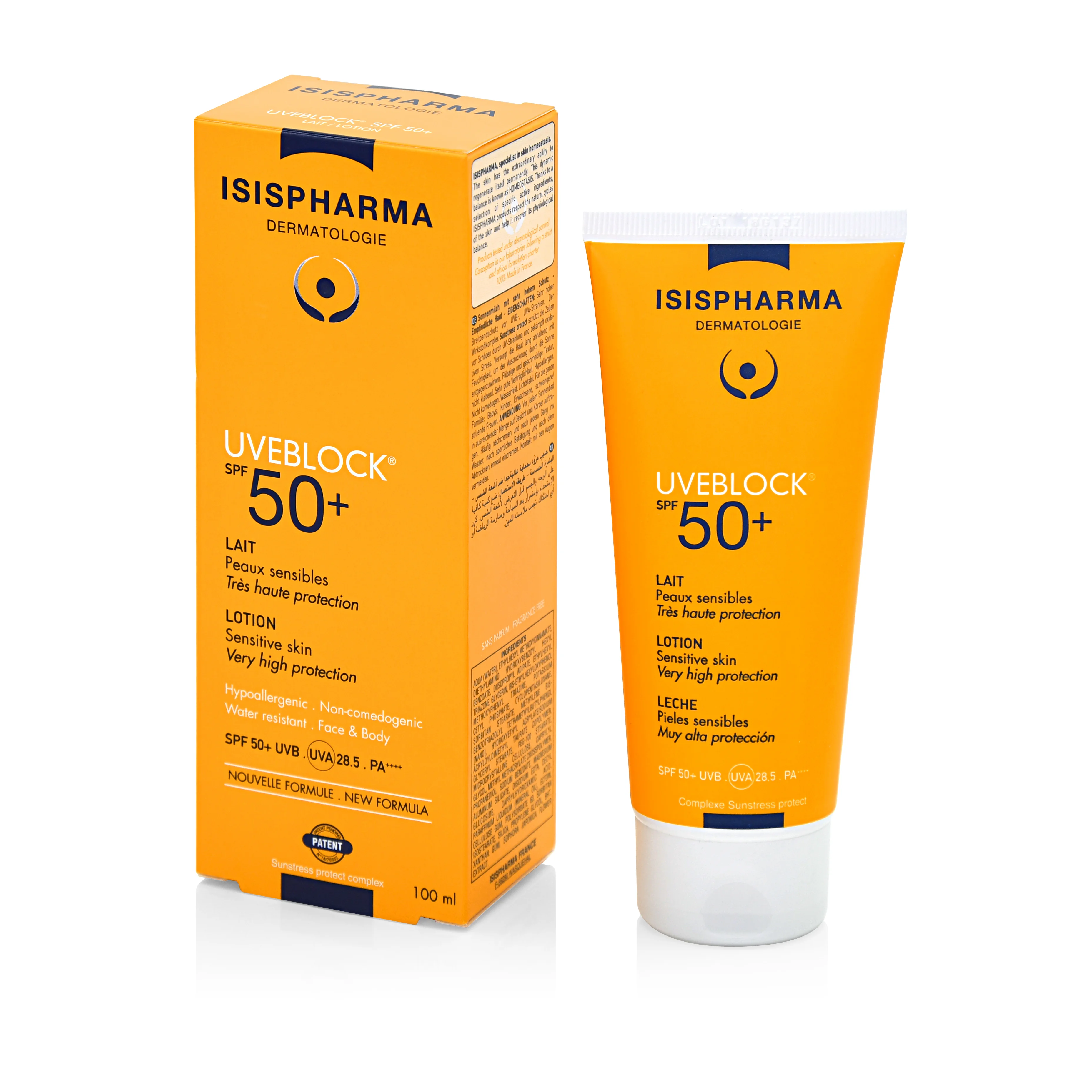 Isispharma Uveblock SPF 50+ mleczko z bardzo wysoką ochroną, 100 ml