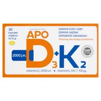 ApoD3 + K2, suplement diety, 30 kapsułek