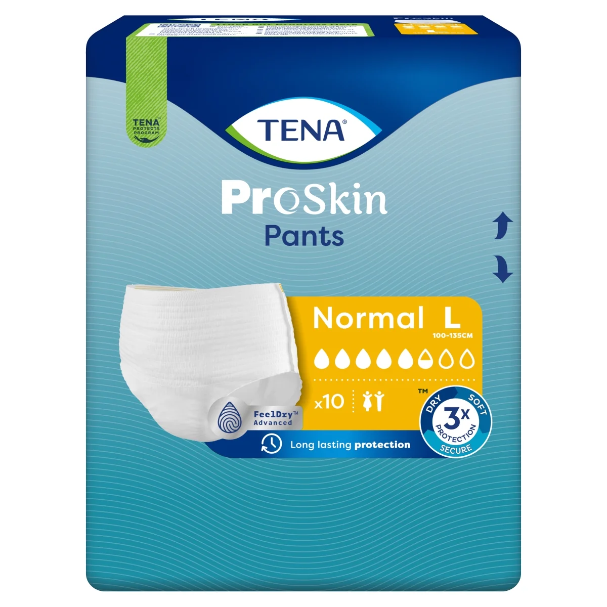 TENA ProSkin Pants majtki chłonne Normal L, 10 sztuk