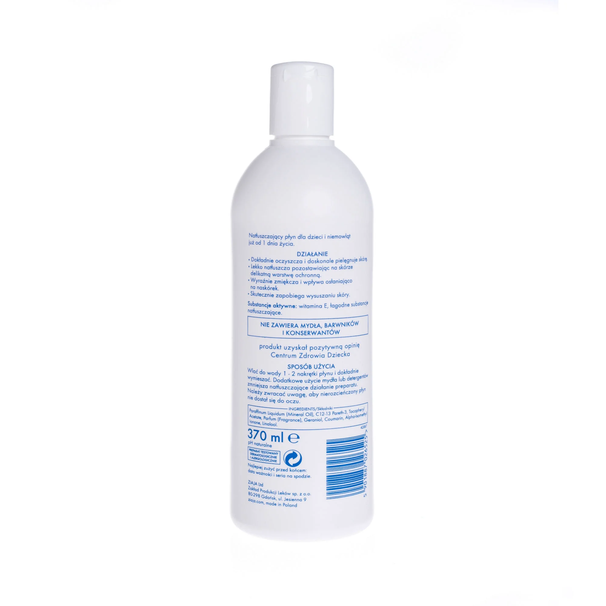 Ziajka płyn do kąpieli dla dzieci, 370 ml