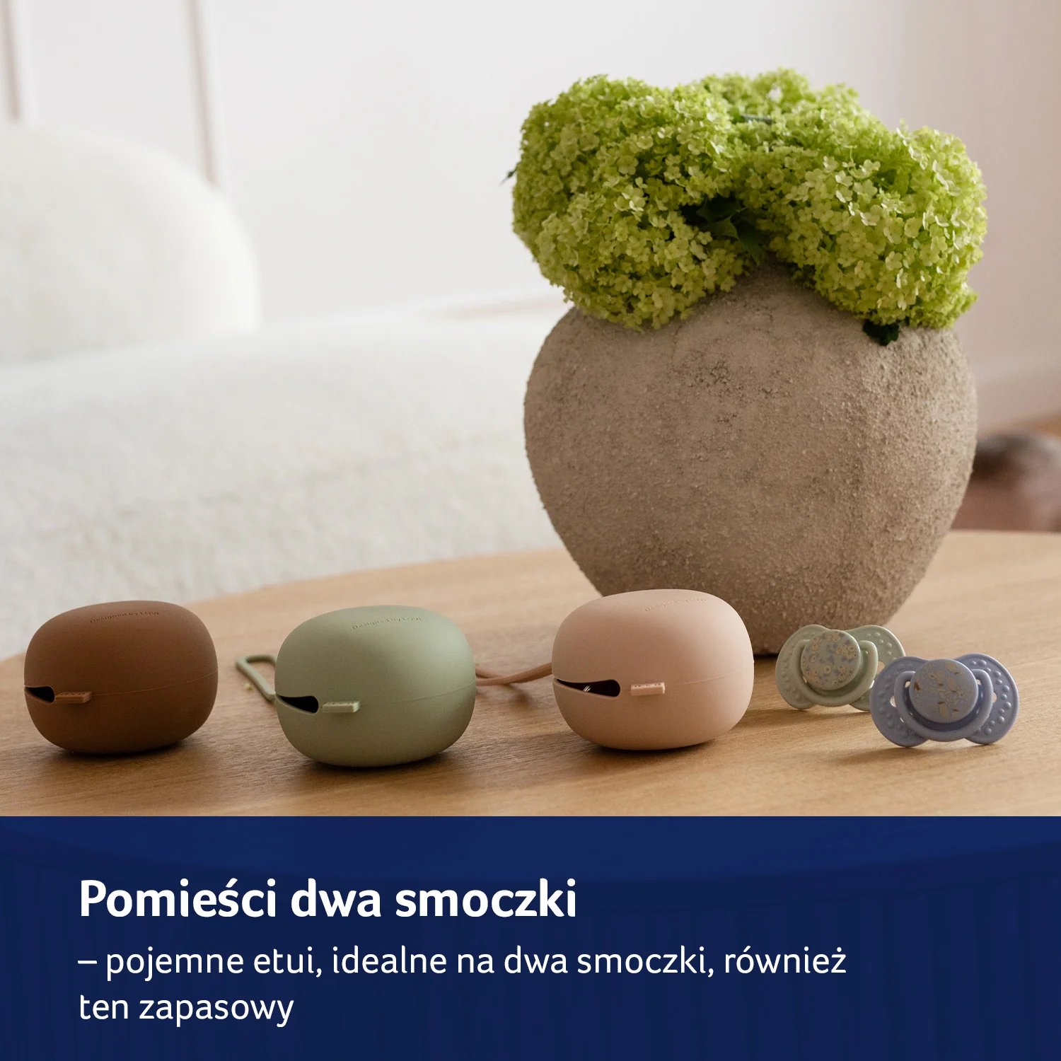 LOVI Silikonowe etui na smoczek nude, 1 sztuka