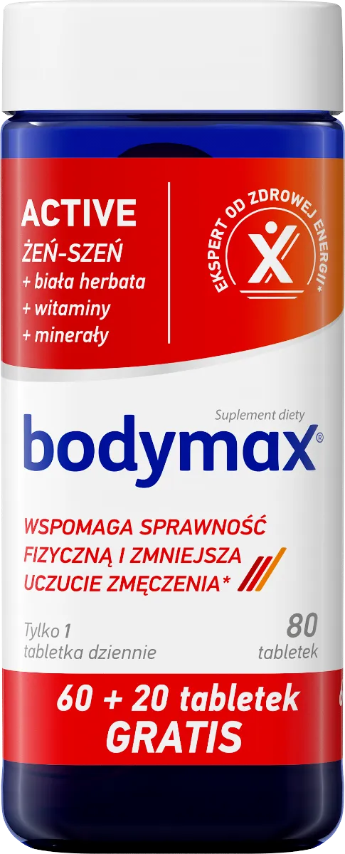 Bodymax Active, suplemet diety, 60 + 20 tabletek