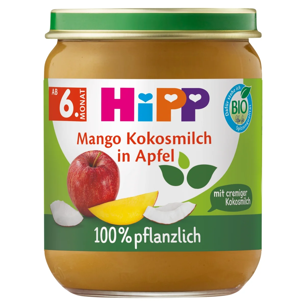 HiPP BIO jabłka z mango i kremowym kokosem, 160 g