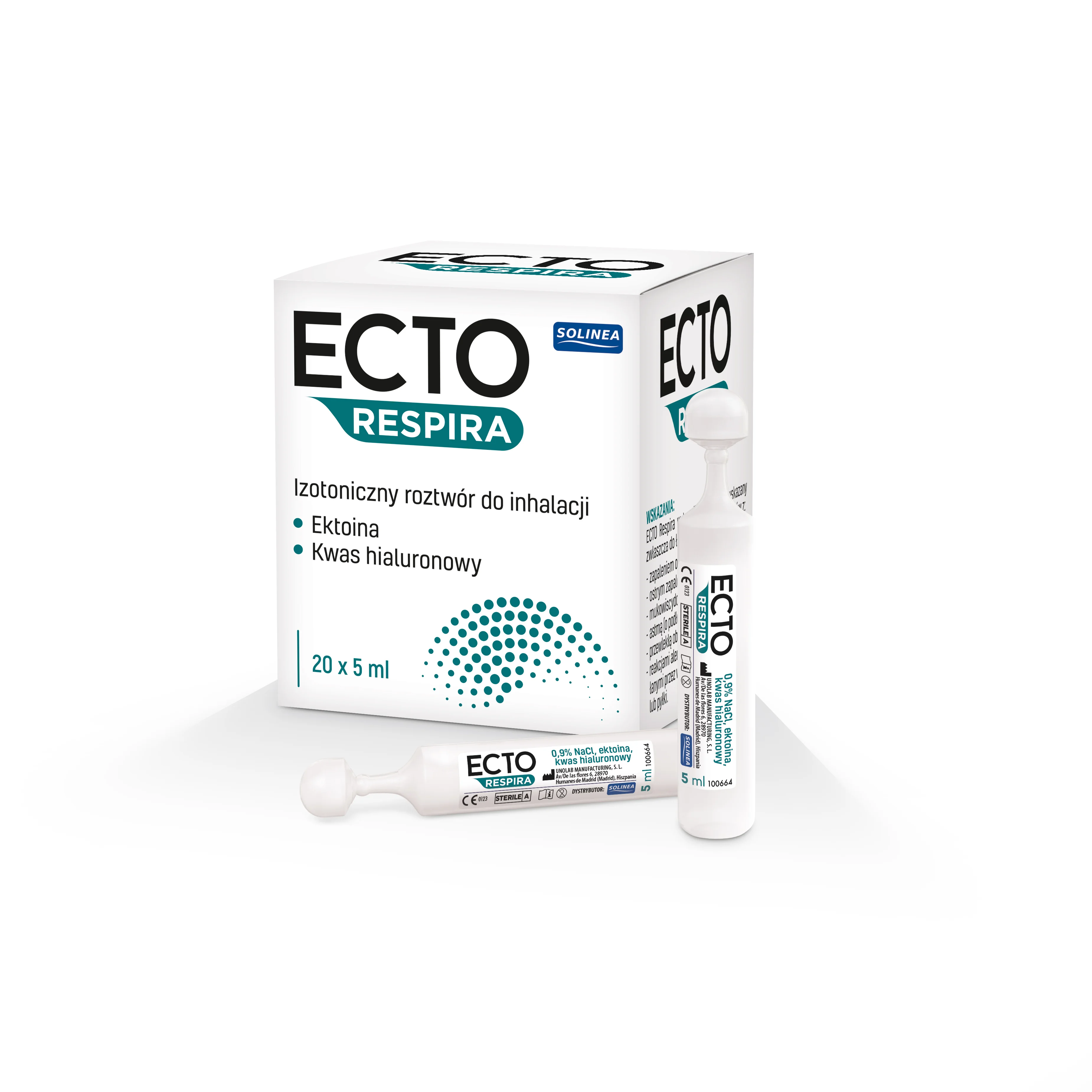 Ecto Respira izotoniczny roztwór do inhalacji, 20 x 5 ml