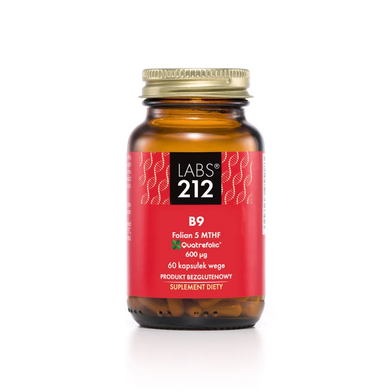 LABS212 Witamina B9 Folian 5-MTHF 60 kapsułek wege