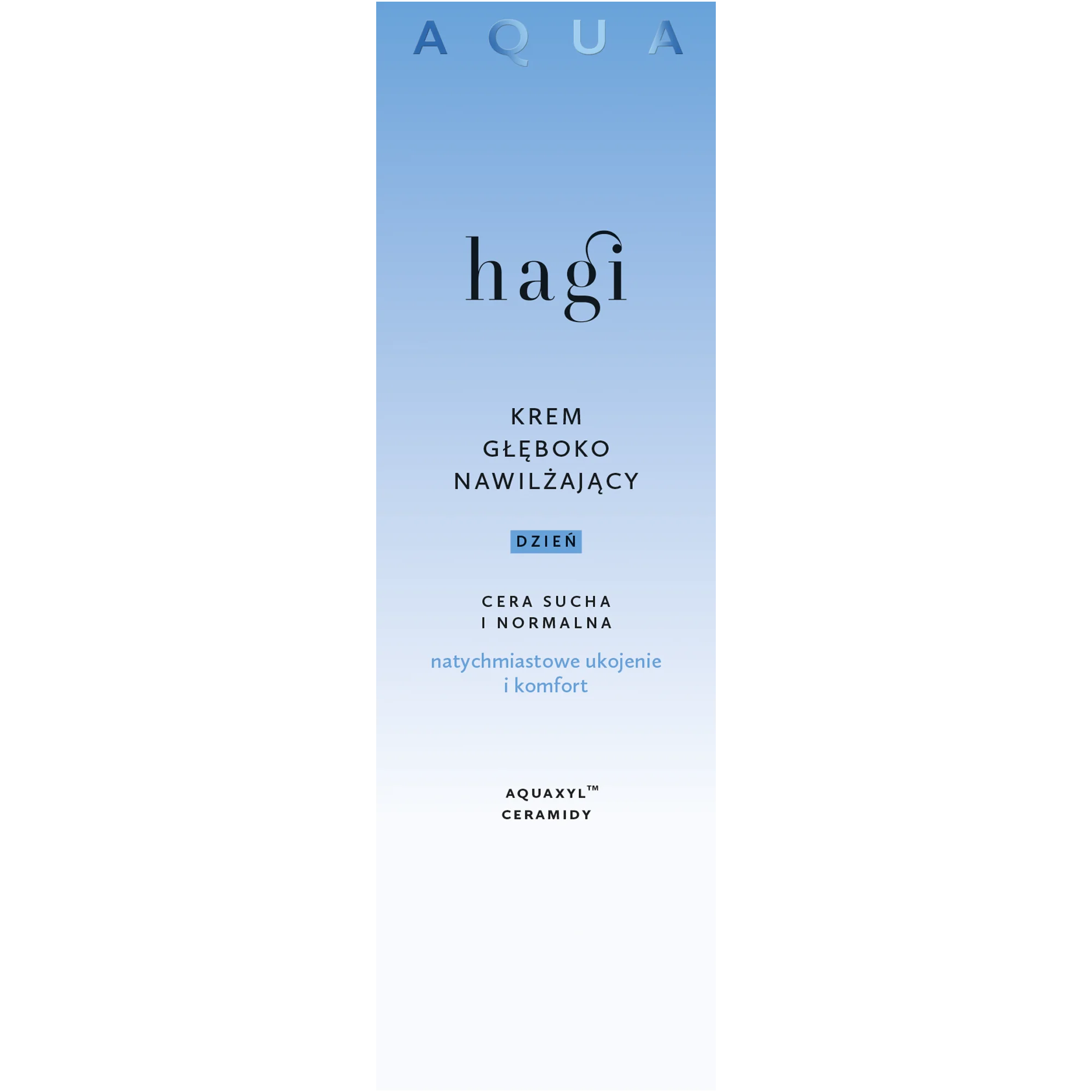 Hagi Aqua Zone krem głęboko nawilżający na dzień cera normalna i sucha, 50 ml