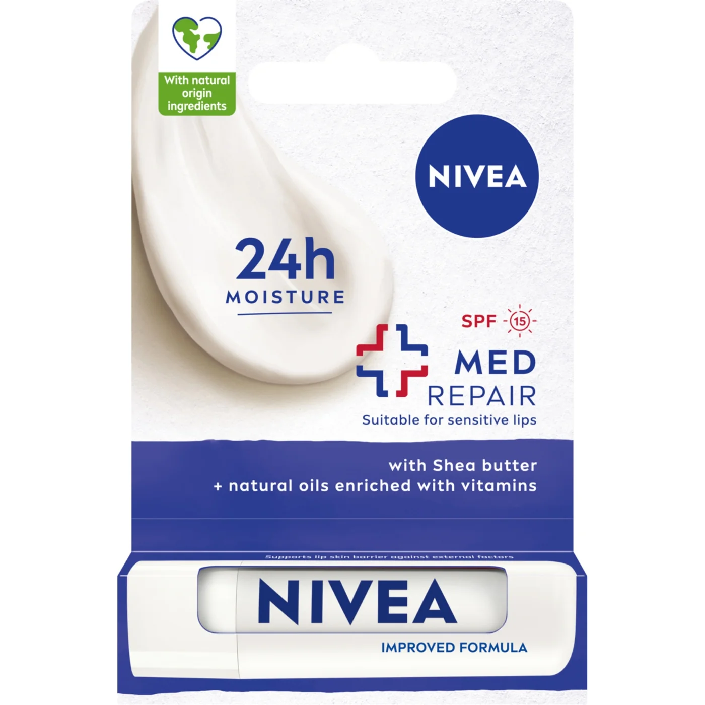 Nivea Med Repair regenerująca pomadka do ust, 4,8 g