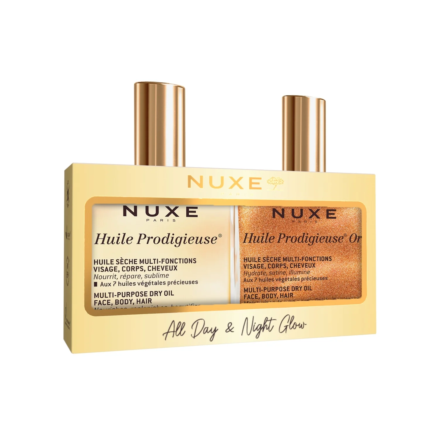 Nuxe Zestaw Day&Night Huile Prodigieuse®, 100 ml + Huile Prodigieuse® OR, 100 ml