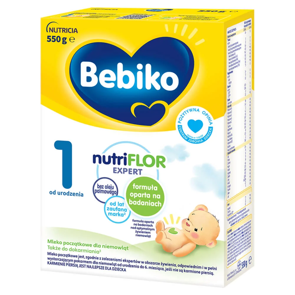Bebiko 1 mleko początkowe dla niemowląt od urodzenia, 550 g