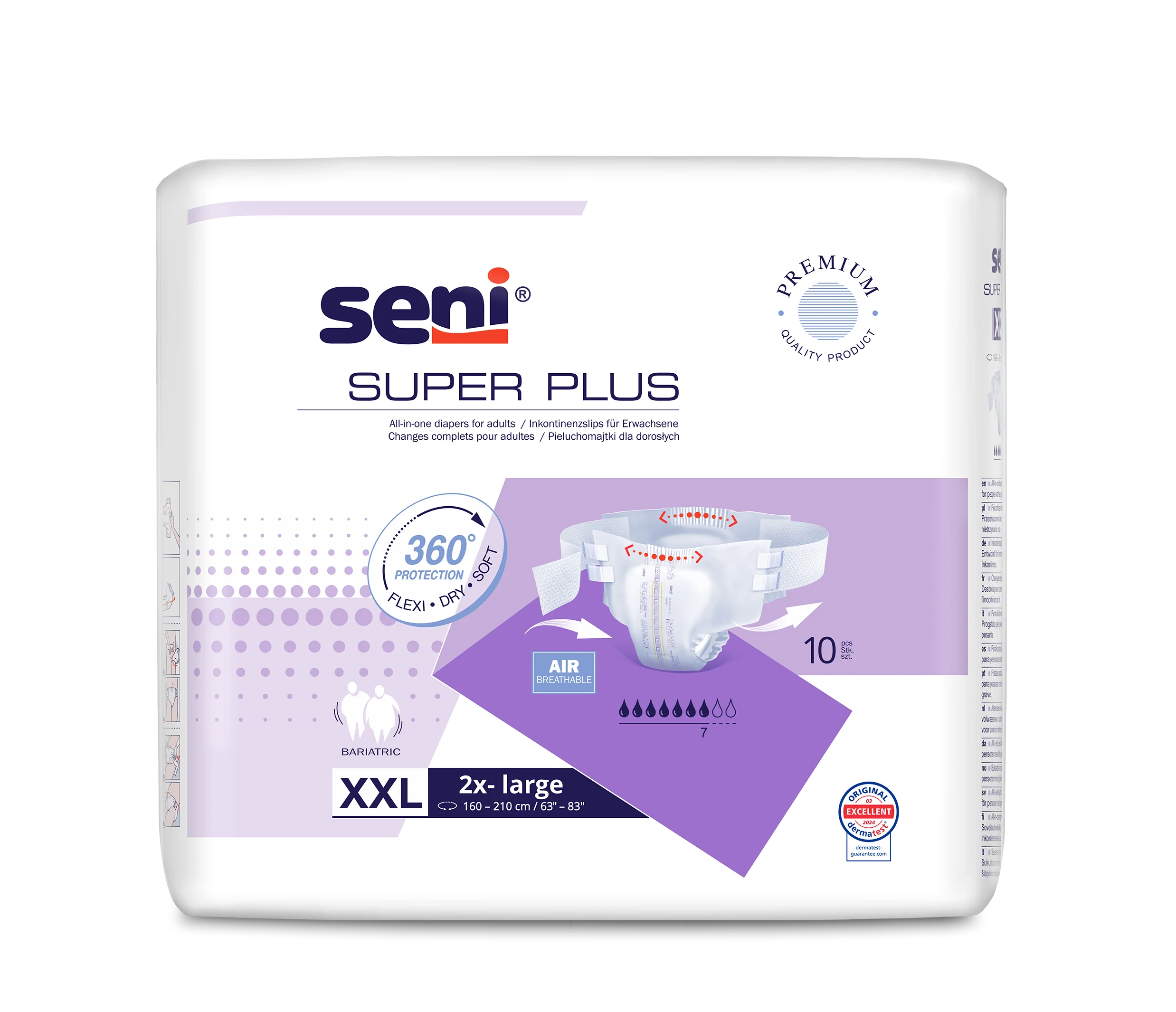 Seni Super Plus pieluchomajtki XXL, 10 szt.