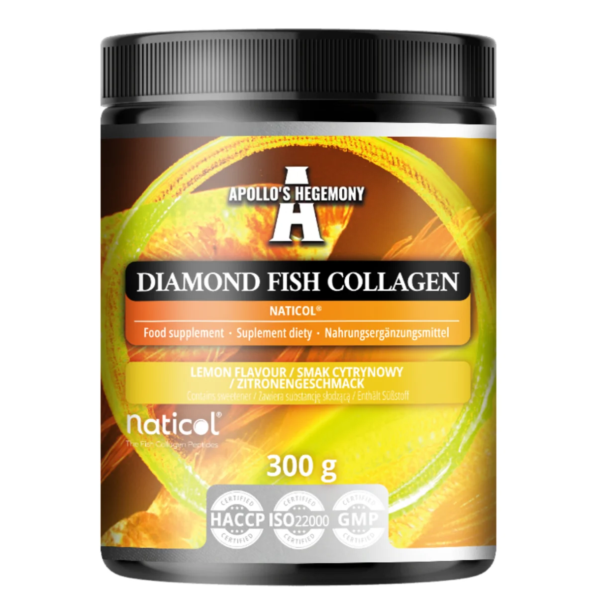 Apollo's Hegemony Diamond Fish Collagen smak cytrynowy, proszek, 300 g