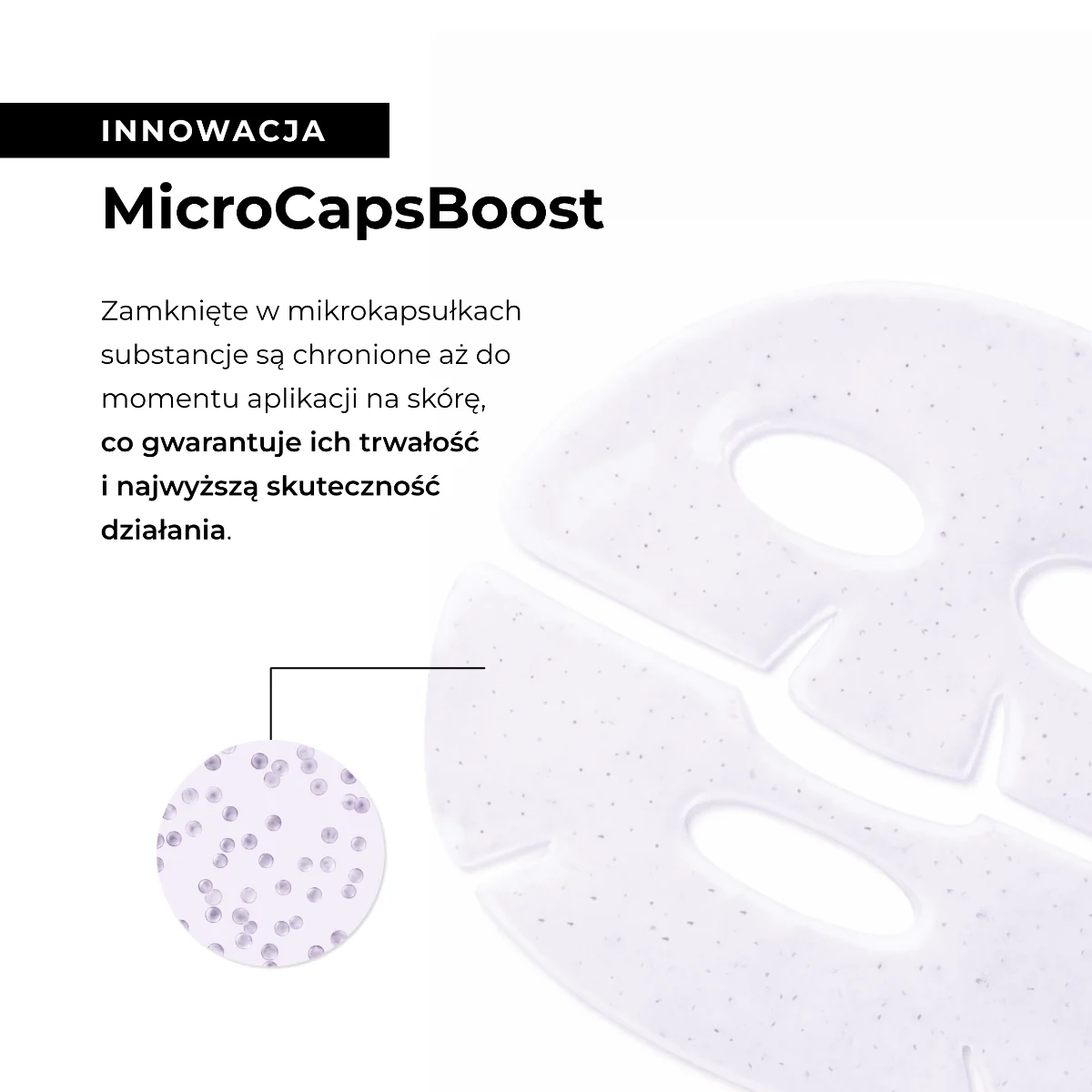 L'biotica maska kolagenowa z niacynamidem w mikrokapsułkach, 1 sztuka