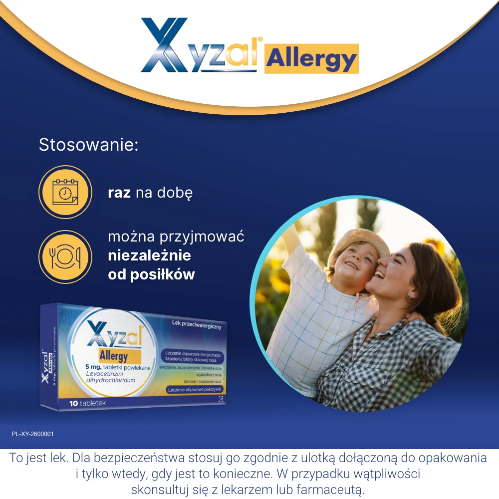 Xyzal Allergy 5 mg 10 tabletek powlekanych