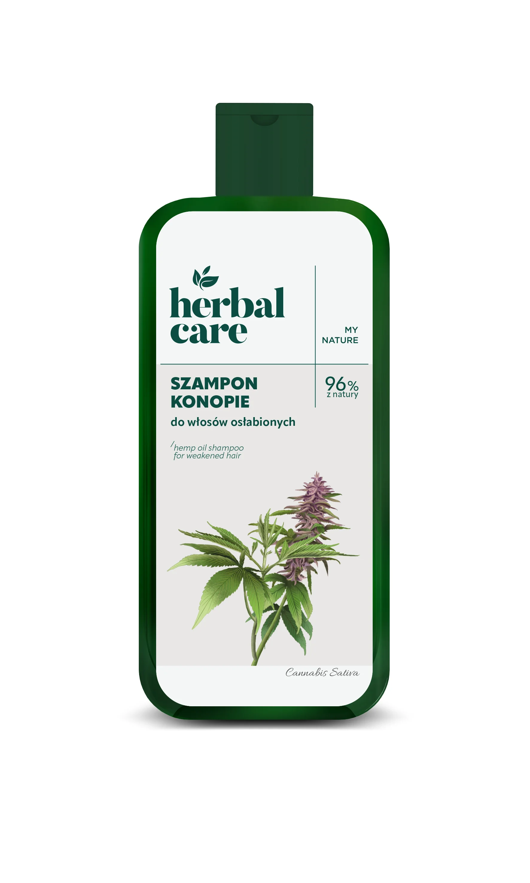 Herbal Care Konopie szampon do włosów osłabionych, 330 ml