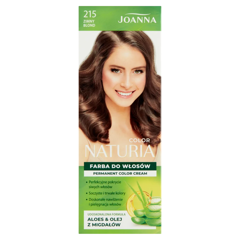 Joanna Naturia Color farba do włosów nr 215 Zimny Blond, utleniacz 60 g + farba 40 g