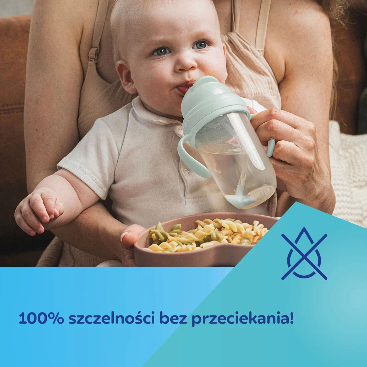 Canpol Babies kubek niekapek z rurką i odważnikiem zielony 270 ml, 1 sztuka