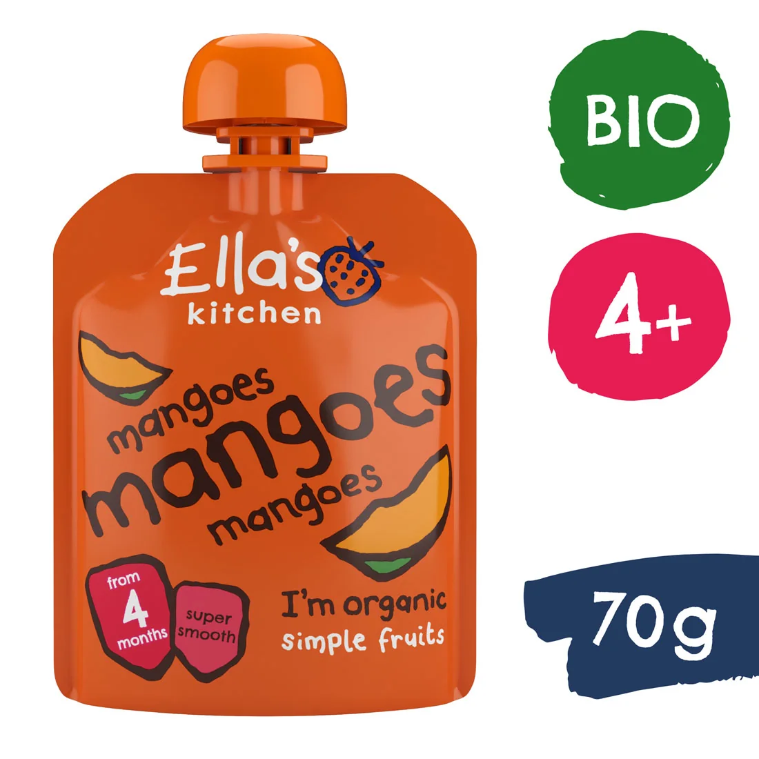 Ella's Kitchen BIO mango przekąska, 70 g