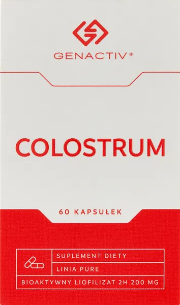 Genactiv Colostrum, suplement diety, 60 kapsułek 