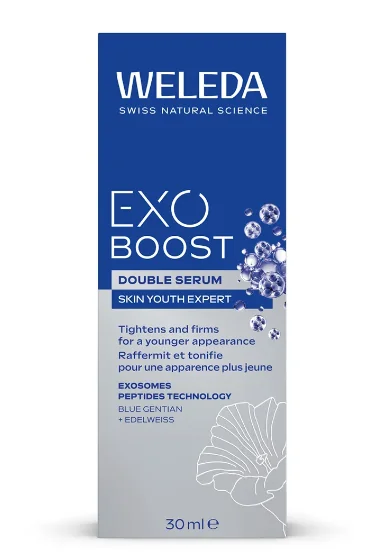 Weleda Exo Boost podwójne serum z goryczką letnią i szarotką alpejską, 30 ml
