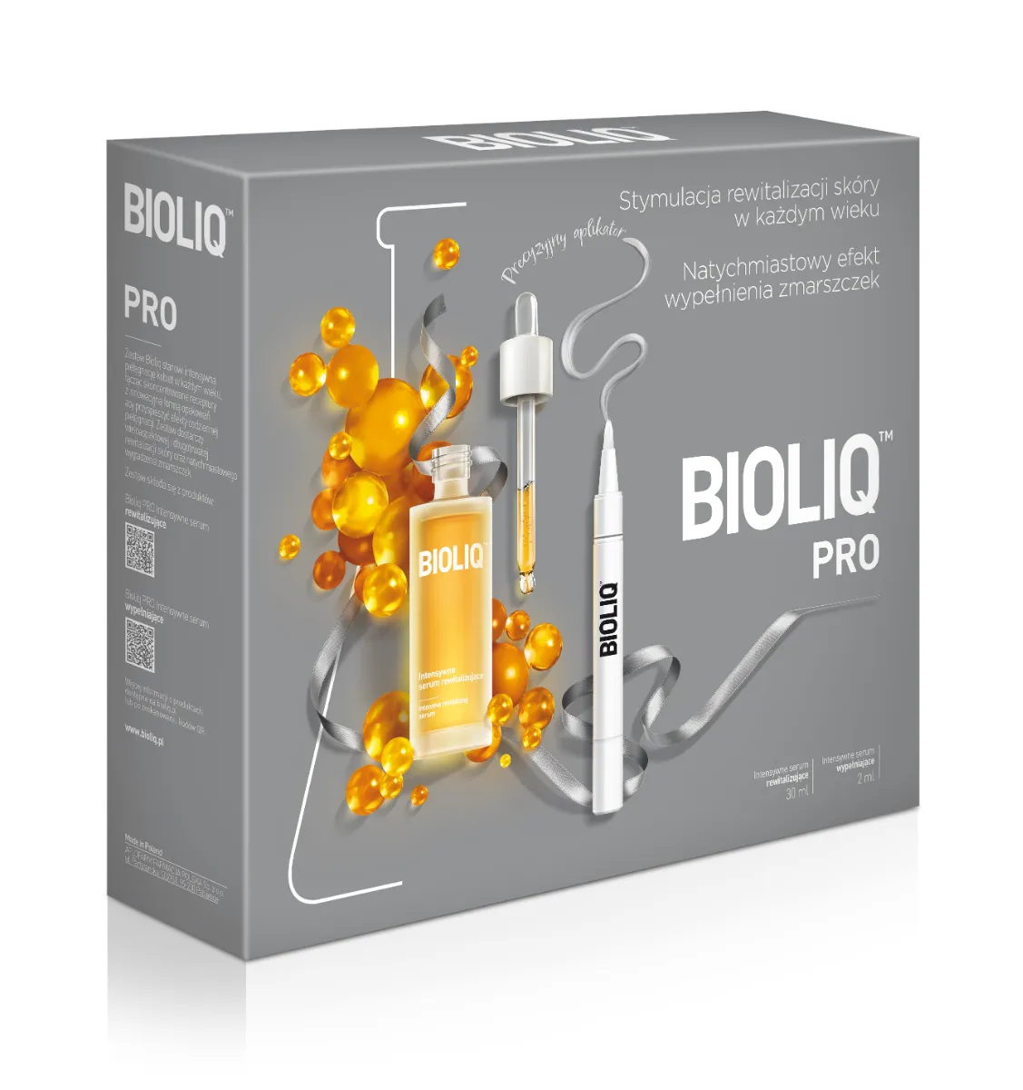 Bioliq Pro, intensywne serum rewitalizujące + intensywne serum wypełniające, 30 ml + 2 ml