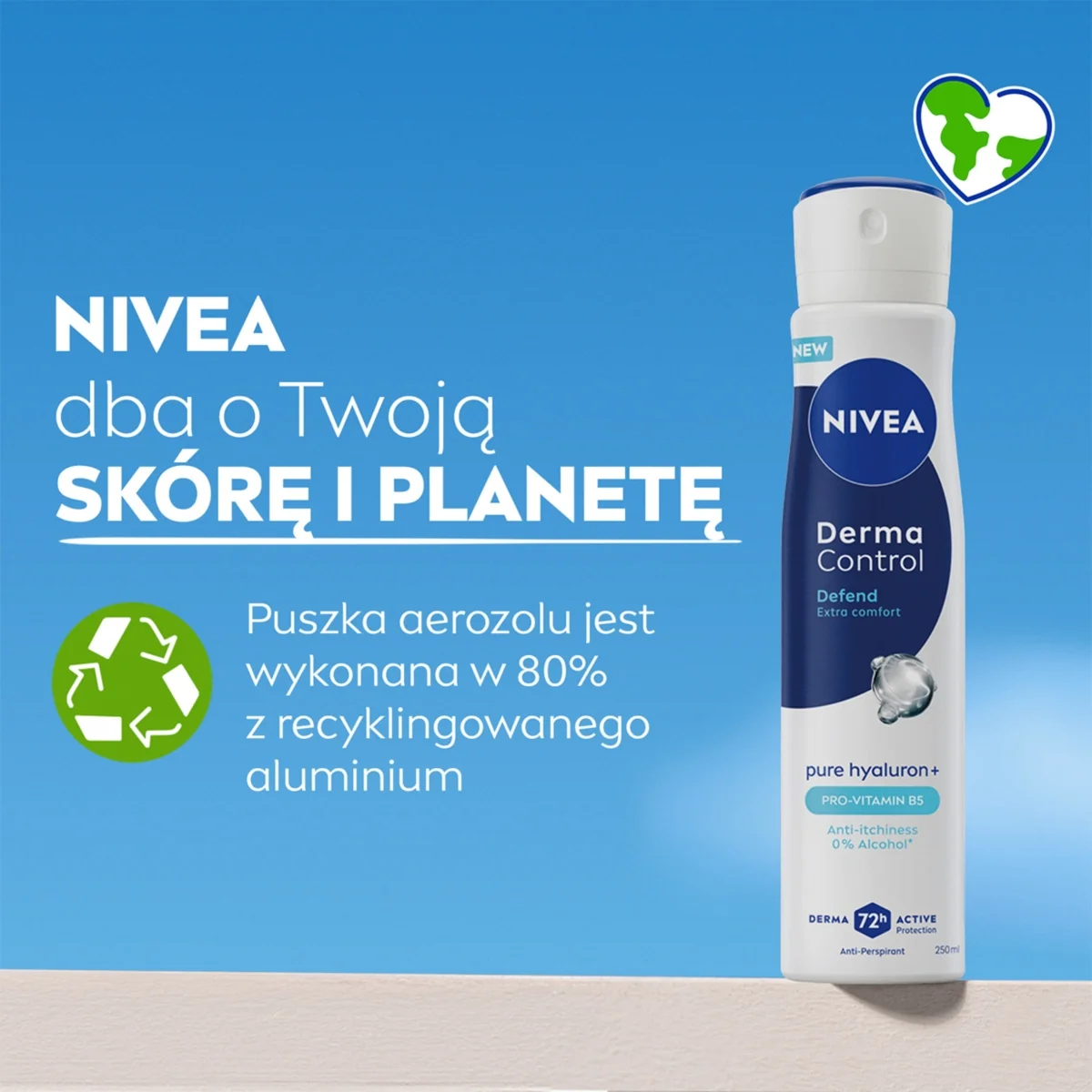 Nivea Derma Control Defend antyperspirant w sprayu, 250 ml