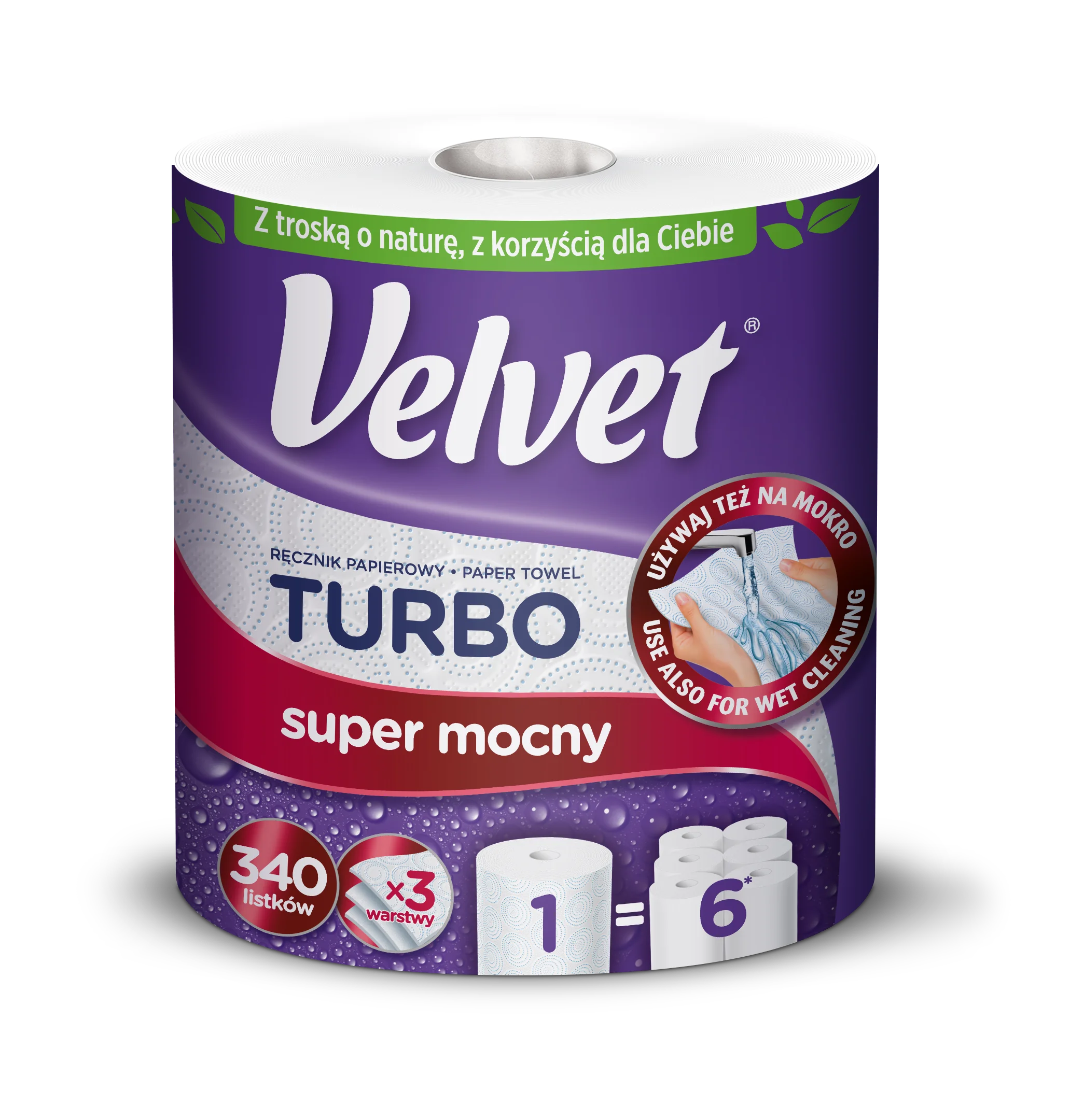 Velvet Turbo ręcznik papierowy, 1 szt.