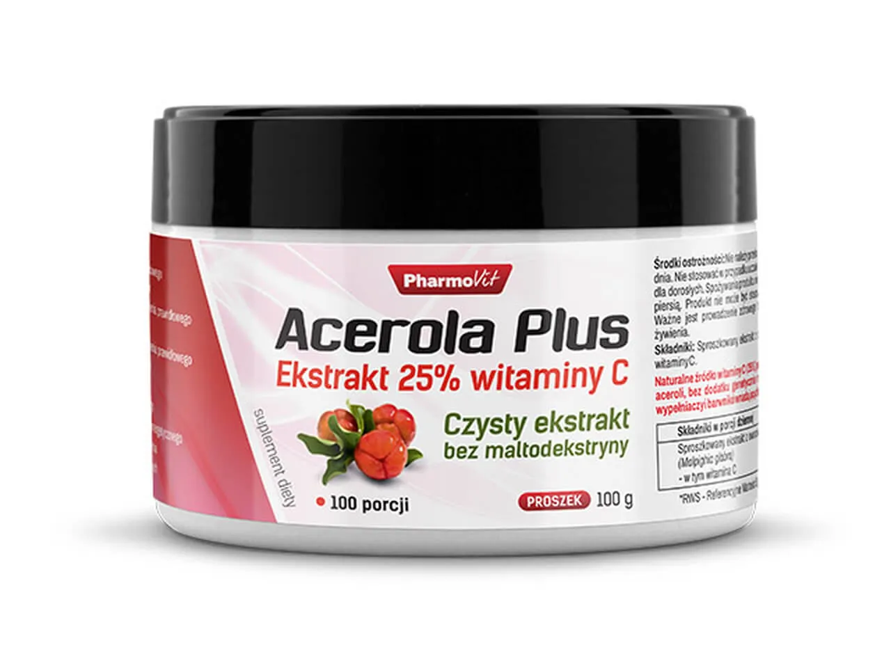 Acerola Plus Pharmovit, suplement diety, 100 g