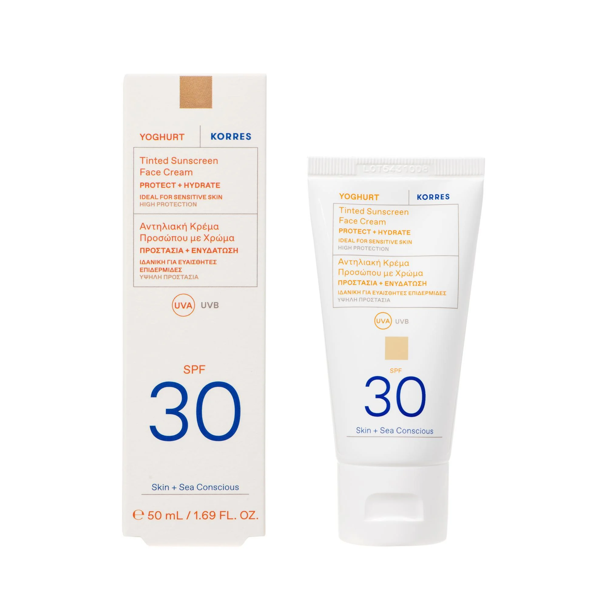 Korres Yoghurt koloryzujący krem do twarzy SPF 30, 50 ml
