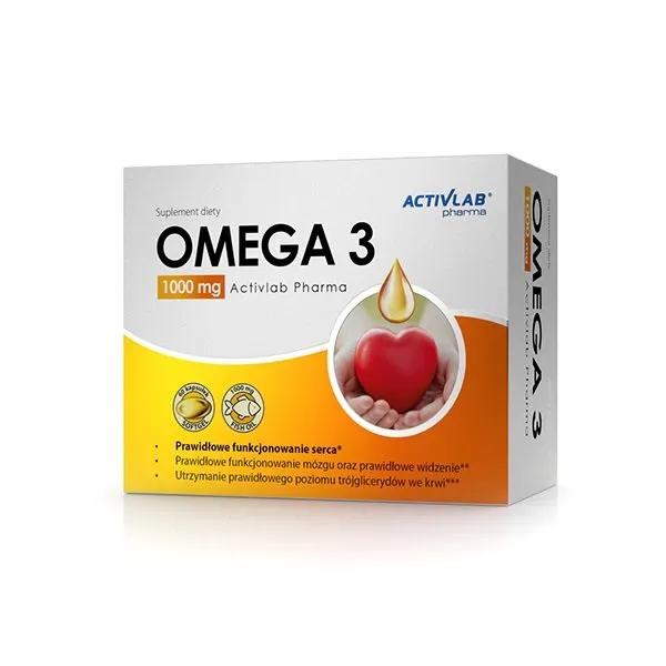 Activlab Pharma Omega 3 1000 mg, suplement diety, 60 kapsułek
